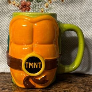 TMNT Just Funky Hand Painted Turtle Shell Mug 2014